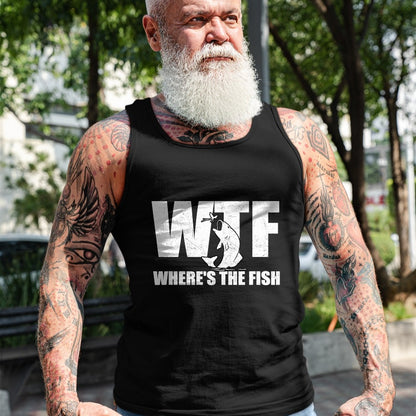 Funny Fishing Shirt, Gift For Fishing Lover Unisex T-Shirt/Hoodie/Sweatshirt HLT00 - WTF Where_s The Fish Men_s Funny Fishing Gifts Fathers Day T-Shirt