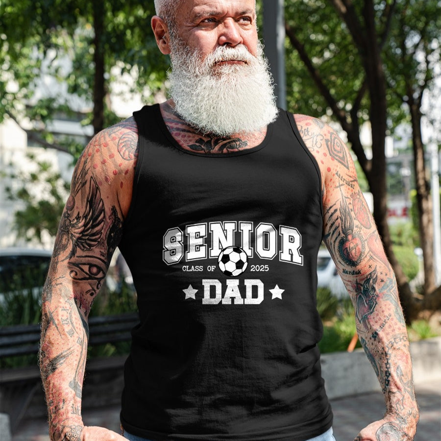 Gift for Dad Shirt, Funny Dad Unisex T-Shirt/Hoodie/Sweatshirt HLT00 – Soccer Senior Dad Class Of 2025 Soccer Senior Father T-Shirt