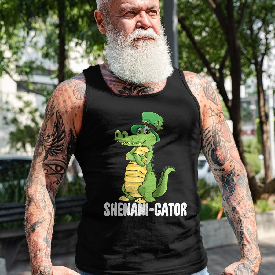 Patrick Day Shirts for Family, Funny Patrick Day shirts, st patrick's day Unisex T-Shirt/Hoodie/Sweatshirt HLT00 - Shenanigator Saint Patrick Day Irish Alligator Shenanigans Premium T-Shirt