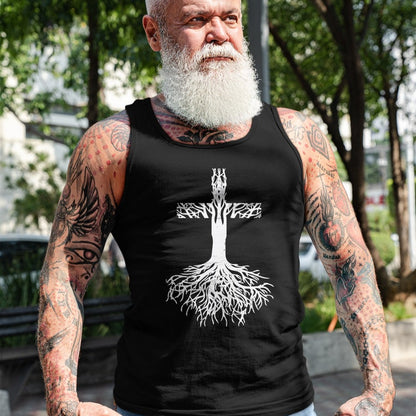 Christian Tee, Christian Faith Unisex T-Shirt/Hoodie/Sweatshirt HLT00 - Cross Roots God Jesus Christ Faith Religious Christian Gift T-Shirt