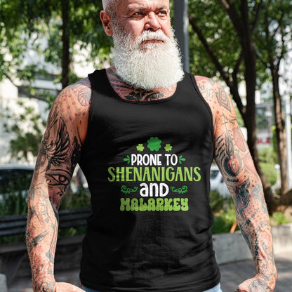 Patrick Day Shirts for Family, Funny Patrick Day shirts, st patrick's day Unisex T-Shirt/Hoodie/Sweatshirt HLT00 - prone to shenanigan_s and malarkey happy saint Patrick day T-Shirt