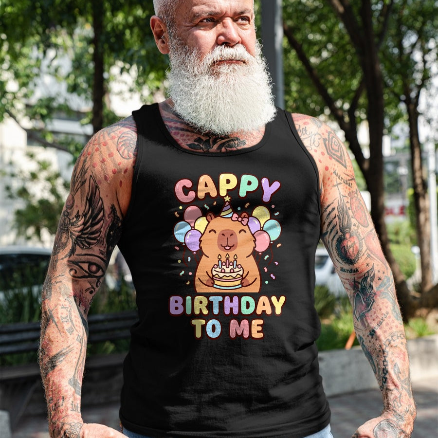 Cute Capybara Shirt, Funny Capybara UnisexT-Shirt/Hoodie/Sweatshirt HLT00 - Capybara Birthday to Me Cappy Birthday T-Shirt