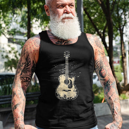 Guitar Lover Shirt, Funny Guitar UnisexT-Shirt/Hoodie/Sweatshirt HLT00 - Acoustic Guitar Player Vintage Rock Graphic T-Shirt, Men, Black, 3X-Large