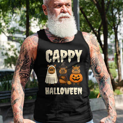 Cute Capybara Shirt, Funny Capybara UnisexT-Shirt/Hoodie/Sweatshirt HLT00 - Cappy Halloween Funny Capybara Ghost Witch Pumpkin Spooky T-Shirt