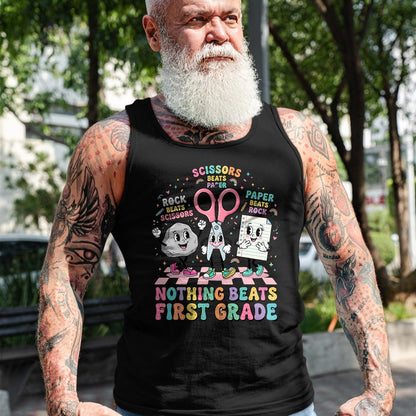 Best Student Shirt, Funny Back To School UnisexT-Shirt/Hoodie/Sweatshirt HLT00 - Nothing Beats 1st Grade Funny Back to School Teachers T-Shirt