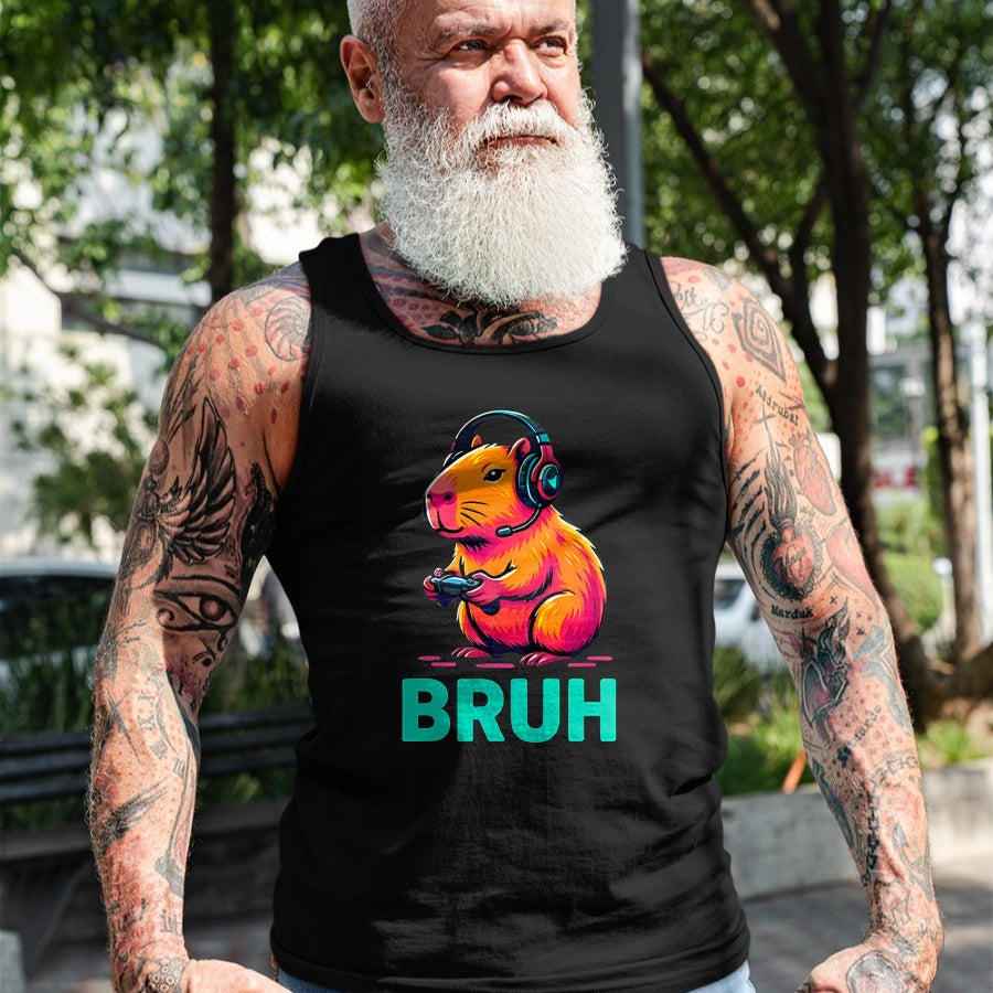 Cute Capybara Shirt, Funny Capybara UnisexT-Shirt/Hoodie/Sweatshirt HLT00 - Bruh Capybaras Bruh Video Games Boys Capybara T-Shirt