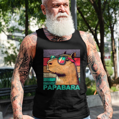 Cute Capybara Shirt, Funny Capybara Unisex T-Shirt/Hoodie/Sweatshirt HLT00 - Papabara Father_s Day Best Dad Capybara T-Shirt