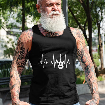 Guitar Lover Shirt, Funny Guitar UnisexT-Shirt/Hoodie/Sweatshirt HLT00 - Acoustic Guitar Heartbeat Shirt - Guitar Musician T-Shirt