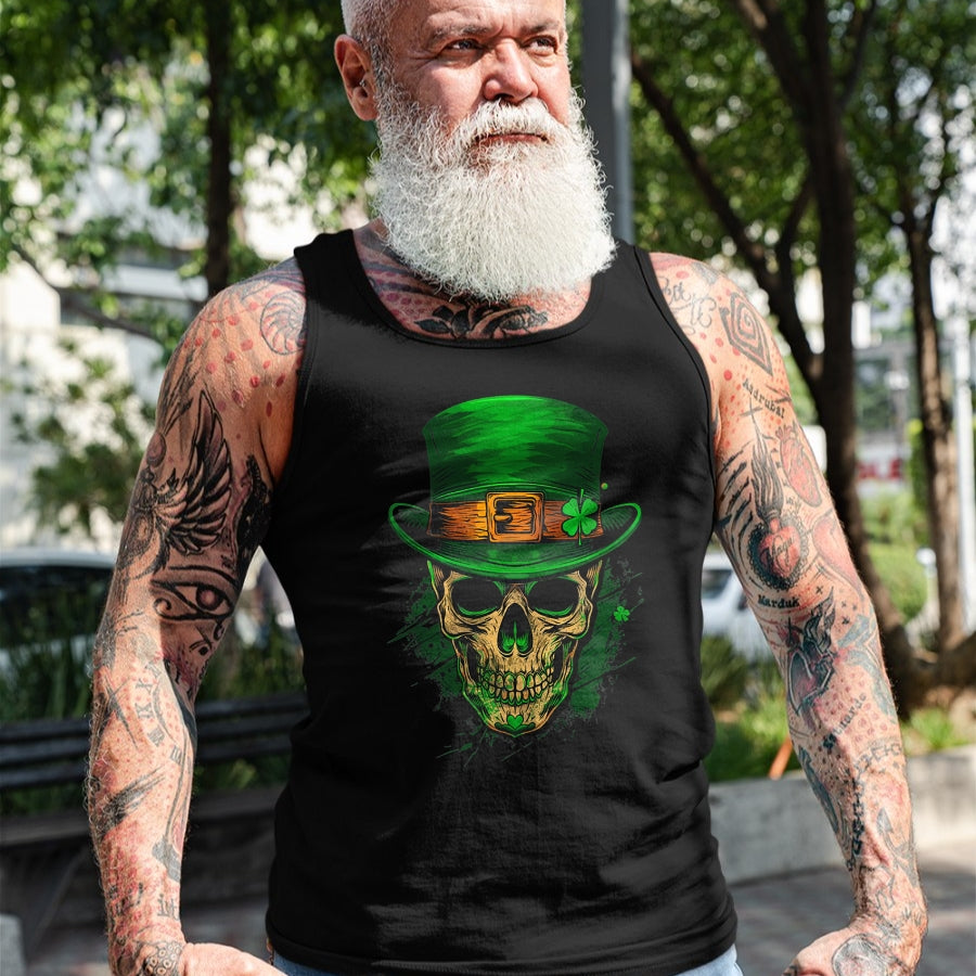 Patrick Day Shirts for Family, Funny Patrick Day shirts, st patrick's day Unisex T-Shirt/Hoodie/Sweatshirt HLT00 - Skull St Patrick Day of the Dead Lucky Shamrock T-Shirt
