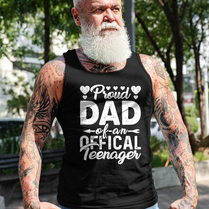Gift for Dad Shirt, Funny Dad Unisex T-Shirt/Hoodie/Sweatshirt HLT00 – Mens Proud Dad of Official Teenager 13th Birthday 13 Years Old T-Shirt