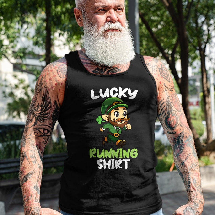 Patrick Day Shirts for Family, Funny Patrick Day shirts, st patrick's day Unisex T-Shirt/Hoodie/Sweatshirt HLT00 - Lucky Running St Patrick Day Leprechaunn Run Runner T-Shirt