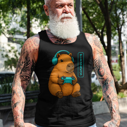 Cute Capybara Shirt, Funny Capybara Unisex T-Shirt/Hoodie/Sweatshirt HLT00 - Capybara Funny Anime Gamer Animal Video Gaming T-Shirt