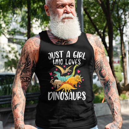 Best Dinosaur Lover Shirt, Funny Dinosaur UnisexT-Shirt/Hoodie/Sweatshirt HLT00 - Just a Girl Who Loves Dinosaurs Women Teen Girls Dinosaur T-Shirt