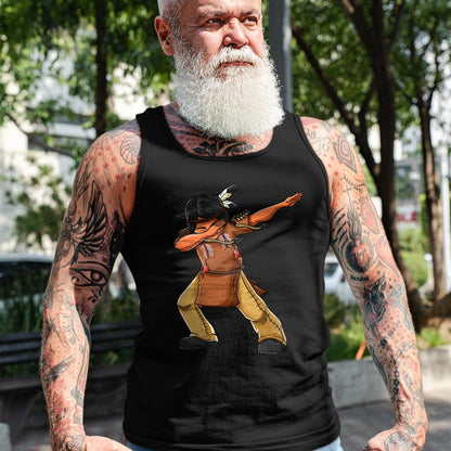 Native American T-Shirts, Vintage Native American Unisex T-Shirt/Hoodie/Sweatshirt HLT00 - Dabbing Indian Funny Cute Native American Dance Dab Gift