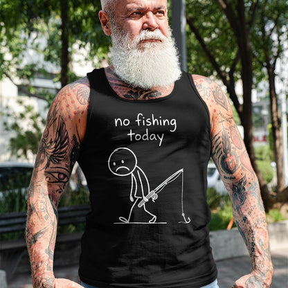 Funny Fishing Shirt, Gift For Fishing Lover Unisex T-Shirt/Hoodie/Sweatshirt HLT00 - No Fishing Today Funny Fishing Humor for Fisherman Dads T-Shirt