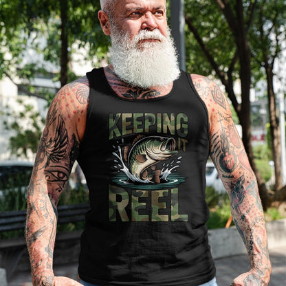 Funny Fishing Shirt, Gift For Fishing Lover Unisex T-Shirt/Hoodie/Sweatshirt HLT00 - Youth Camo Fishing Bass Fish Keeping It Reel Funny Fishing T-Shirt