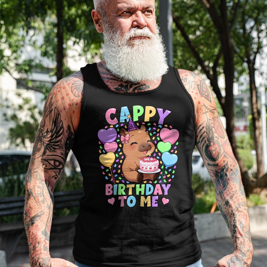 Cute Capybara Shirt, Funny Capybara UnisexT-Shirt/Hoodie/Sweatshirt HLT00 - Capybara Birthday Shirt  Kawaii Girl Cappy Birthday to Me T-Shirt