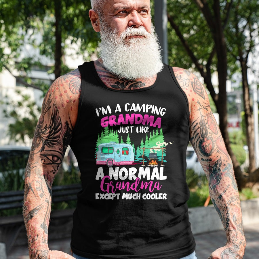 Funny Camping Shirt, Gift For Camping Lover Unisex T-Shirt/Hoodie/Sweatshirt HLT00 - Funny I_m A Camping Grandma Camper Campfire Mothers Day T-Shirt