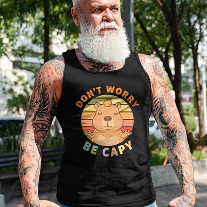 Cute Capybara Shirt, Funny Capybara Unisex T-Shirt/Hoodie/Sweatshirt HLT00 - Capybara Dont Worry Be Capy T-Shirt