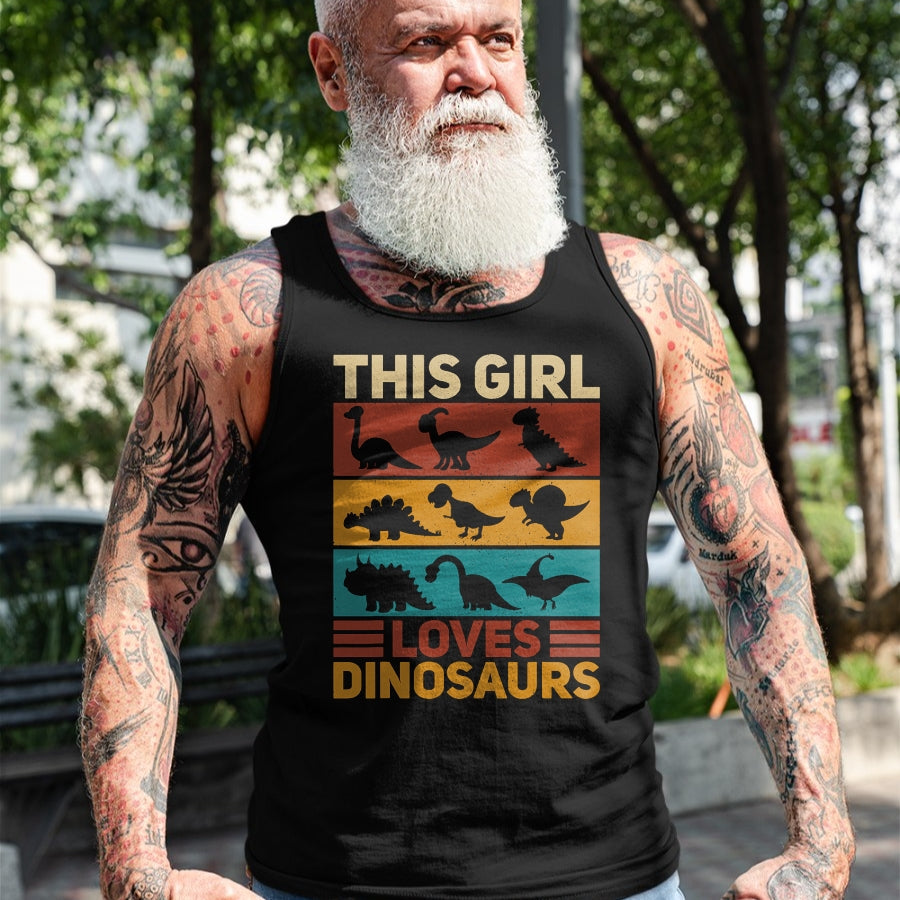 Best Dinosaur Lover Shirt, Funny Dinosaur UnisexT-Shirt/Hoodie/Sweatshirt HLT00 - This Girl Loves Dinosaurs Vintage Dinosaur Outfit Dinosaur T-Shirt