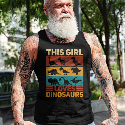 Best Dinosaur Lover Shirt, Funny Dinosaur UnisexT-Shirt/Hoodie/Sweatshirt HLT00 - This Girl Loves Dinosaurs Vintage Dinosaur Outfit Dinosaur T-Shirt