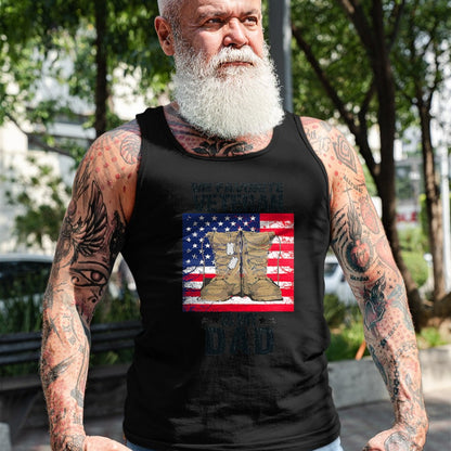 Gift for Dad Shirt, Funny Dad Unisex T-Shirt/Hoodie/Sweatshirt HLT00 – Dad Father_s Day My Favorite Veteran Is My Father Proud Kids T-Shirt