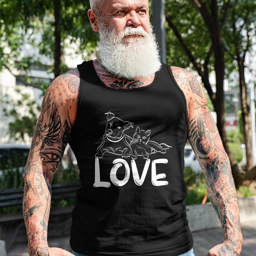 Cat Love Shirt, Funny Cat Lover Gift UnisexT-Shirt/Hoodie/Sweatshirt HLT00 - I Love My Cat Dog Animal Paws T-Shirt for Men Women Kids (1)