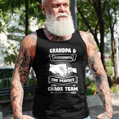 Best Grandpa Shirt, Proud Grandpa Unisex T-Shirt/Hoodie/Sweatshirt HLT00 - Grandpa Granddaughter A Perfect Chaos Team Gift T-Shirt