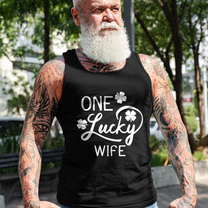 Best Wife Shirt, Wife and Husband Unisex T-Shirt/Hoodie/Sweatshirt HLT00 - Gift for wife T shirt, lucky wife   One Lucky Wife St. Patrick's Day T-Shirt (1)