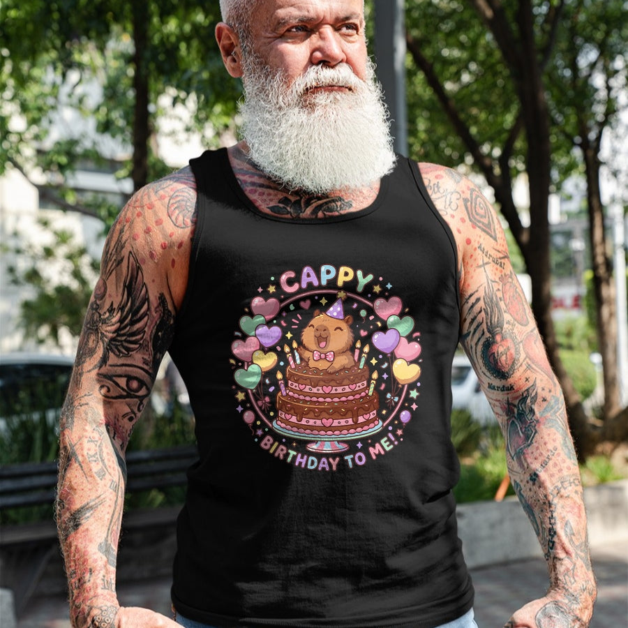 Cute Capybara Shirt, Funny Capybara UnisexT-Shirt/Hoodie/Sweatshirt HLT00 - Capybara Birthday for Kids Cappy Birthday to Me T-Shirt