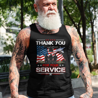 Proud Veteran Shirt, Funny Veteran UnisexT-Shirt/Hoodie/Sweatshirt HLT00 - Thank You for Your Service US Flag Patriotic Veterans Day T-Shirt