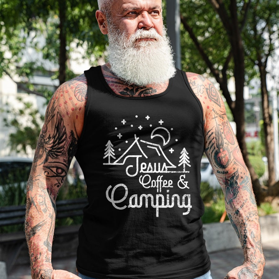 Christian Tee, Christian Faith Unisex T-Shirt/Hoodie/Sweatshirt HLT00 -  Camping Coffee Camper Camp Lover Christian Jesus T-Shirt