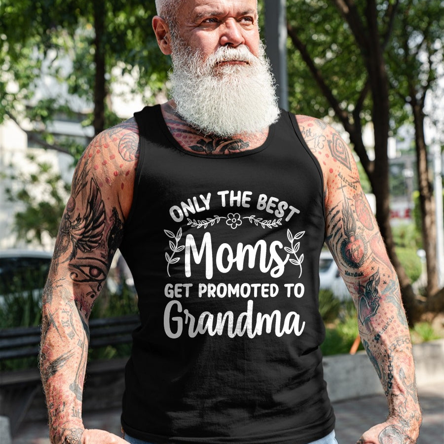 Best Grandma Shirt, Proud Grandma Unisex T-Shirt/Hoodie/Sweatshirt HLT00 - Grandma Art For Women Mom Promoted To Grandmother Grandma T-Shirt