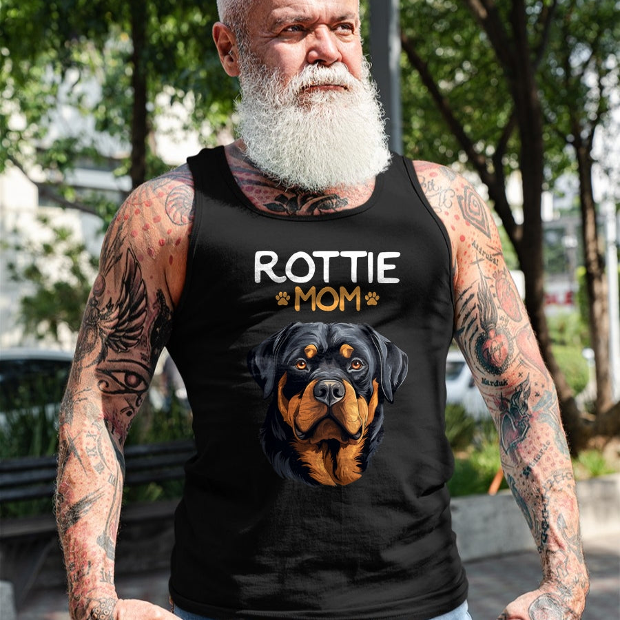 Dog Love Shirt, Dog Lover Gift T-Shirt/Hoodie/Sweatshirt HLT00 - Rottie Mom Rottweiler Dog Mama T-Shirt