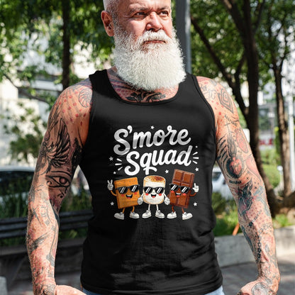 Funny Camping Shirt, Gift For Camping Lover Unisex T-Shirt/Hoodie/Sweatshirt HLT00 - Smore Squad Camping Campfire Chocolate S_Mores Kids T-Shirt, Youth, Brown, X-Small