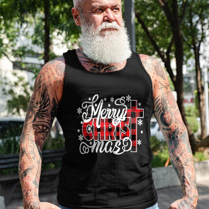 Christian Tee, Christian Faith Unisex T-Shirt/Hoodie/Sweatshirt HLT00 - Merry Christ Mas Christian Jesus Christmas PJs Xmas Pajamas T-Shirt