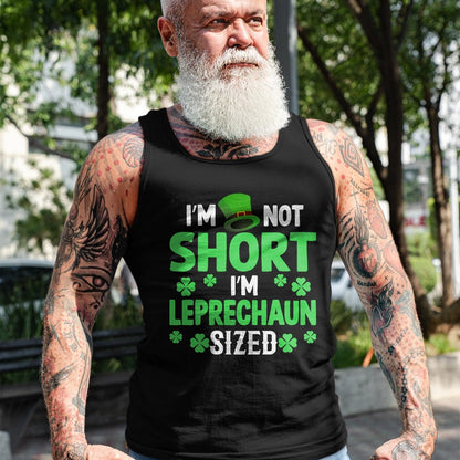 Patrick Day Shirts for Family, Funny Patrick Day shirts, st patrick's day Unisex T-Shirt/Hoodie/Sweatshirt HLT00 - I_m not short I_m leprechaun sized happy saint Patrick day T-Shirt