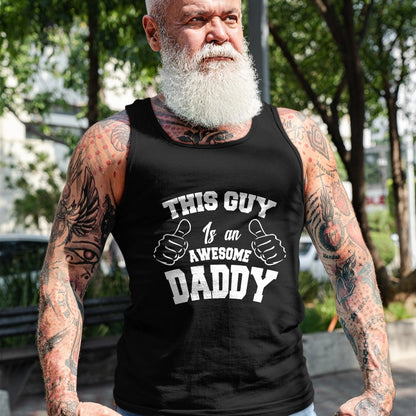 Best Wife Shirt, Wife and Husband Unisex T-Shirt/Hoodie/Sweatshirt HLT00 - This Guy Is An Awesome Daddy Gifts Fathers Day Men T-Shirt T-Shirt