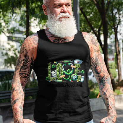 Patrick Day Shirts for Family, Funny Patrick Day shirts, st patrick's day Unisex T-Shirt/Hoodie/Sweatshirt HLT00 - Love Medical Assistant Life Nurse Shamrock Saint Patrick Day T-Shirt