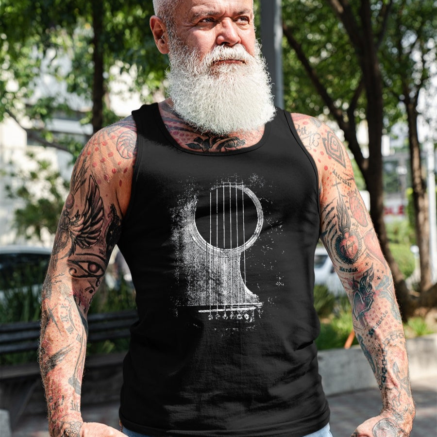 Guitar Lover Shirt, Funny Guitar UnisexT-Shirt/Hoodie/Sweatshirt HLT00 - Acoustic Guitar Player Six String Classic Rock & Roll T-Shirt, Men, Black, 3X-Large