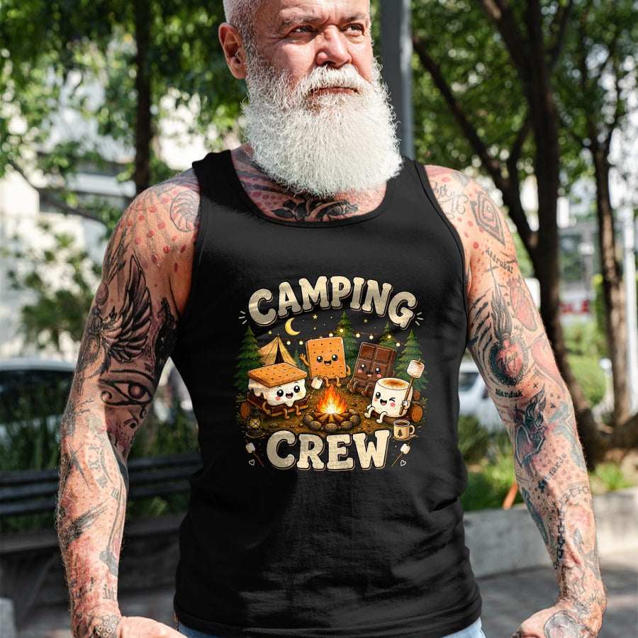 Funny Camping Shirt, Gift For Camping Lover Unisex T-Shirt/Hoodie/Sweatshirt HLT00 - Camping Crew Family Matching Camp Group Squad Team T-Shirt