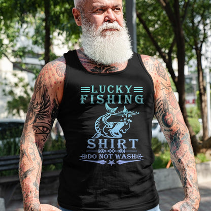 Gift for Dad Shirt, Funny Dad Unisex T-Shirt/Hoodie/Sweatshirt HLT00 – Lucky Fishing Do Not Wash Vintage Fishing Lover T-Shirt