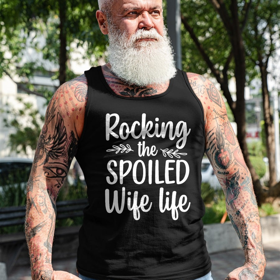 Best Wife Shirt, Wife and Husband Unisex T-Shirt/Hoodie/Sweatshirt HLT00 - Gift for wife T shirt, spoiled wife   Funny Spoiled Wife Art For Women Girls Husband Spoiled Wife Pr (27)