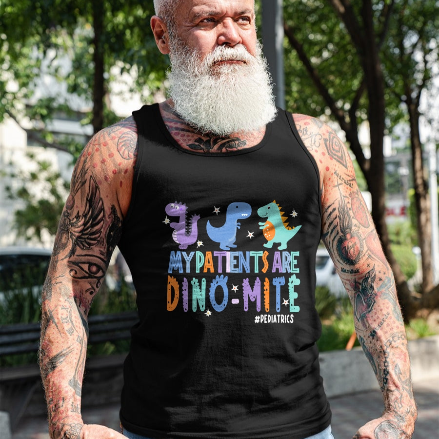 Funny Nurse Shirt, Nurse Unisex T-Shirt/Hoodie/Sweatshirt HLT00 -Funny Pediatric Nurse Life My Patient Are Dinomite Nurse Day T-Shirt