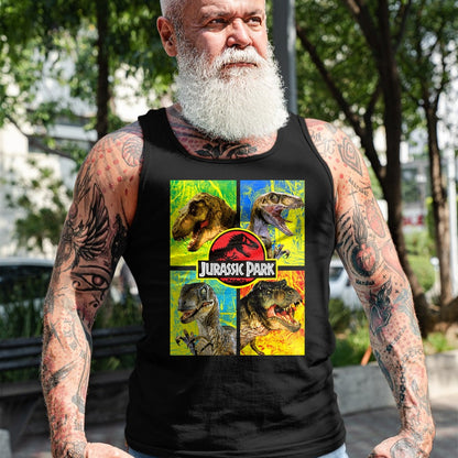 Best Dinosaur Lover Shirt, Funny Dinosaur UnisexT-Shirt/Hoodie/Sweatshirt HLT00 - Jurassic Park Four Different Dinosaur Faces Graphic T-Shirt T-Shirt