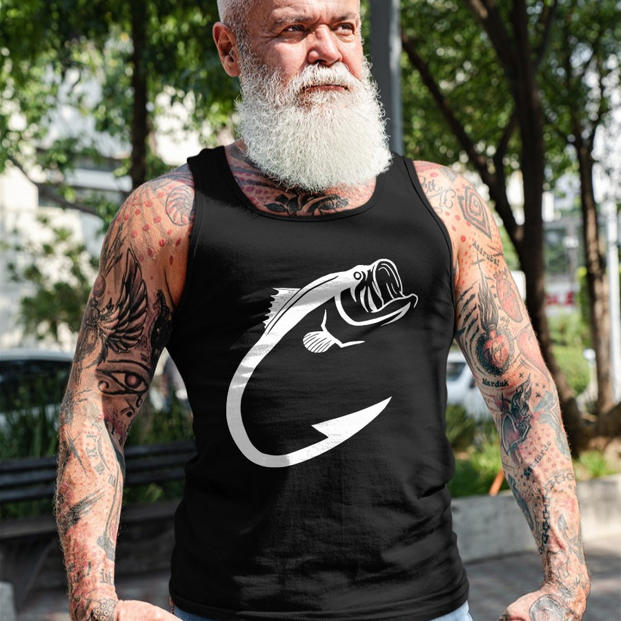 Funny Fishing Shirt, Gift For Fishing Lover Unisex T-Shirt/Hoodie/Sweatshirt HLT00 - Fish Hook Minimal Art Cool Fishing Lover Art Lover Gift T-Shirt