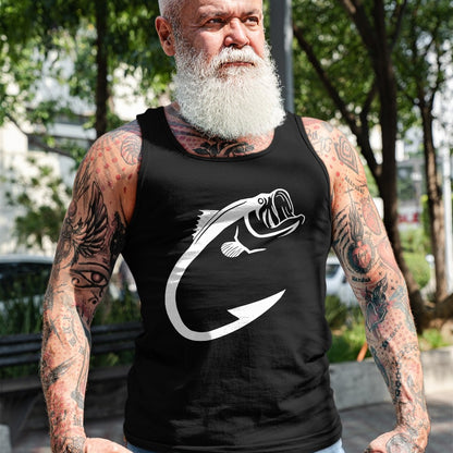 Funny Fishing Shirt, Gift For Fishing Lover Unisex T-Shirt/Hoodie/Sweatshirt HLT00 - Fish Hook Minimal Art Cool Fishing Lover Art Lover Gift T-Shirt