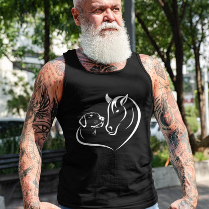 Best Horse Lover Shirt , Funny Horse UnisexT-Shirt/Hoodie/Sweatshirt HLT00 - Horse and Dog Women and Men Motif Horse Dog Lover T-Shirt T-Shirt