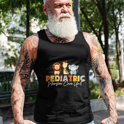 Funny Nurse Shirt, Nurse Unisex T-Shirt/Hoodie/Sweatshirt HLT00 - Pediatric Intensive Care Unit Nurse Cute Animals PICU Nurse T-Shirt