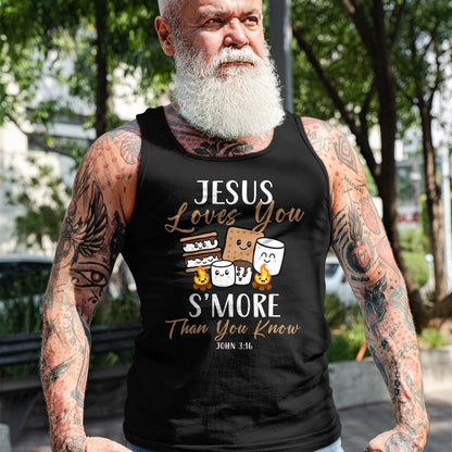 Funny Camping Shirt, Gift For Camping Lover Unisex T-Shirt/Hoodie/Sweatshirt HLT00 - Jesus Loves You S_More Christian Church Camper Camping Lover T-Shirt